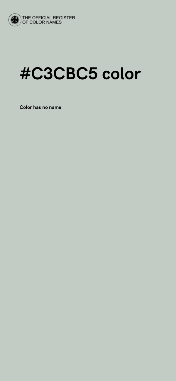#C3CBC5 color image
