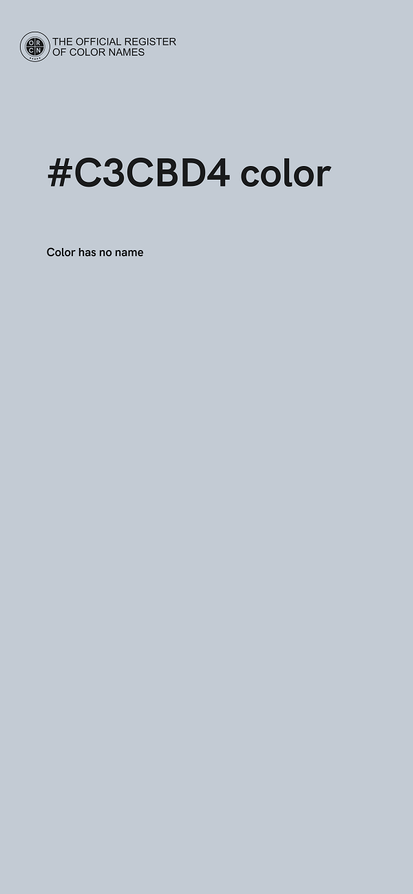 #C3CBD4 color image