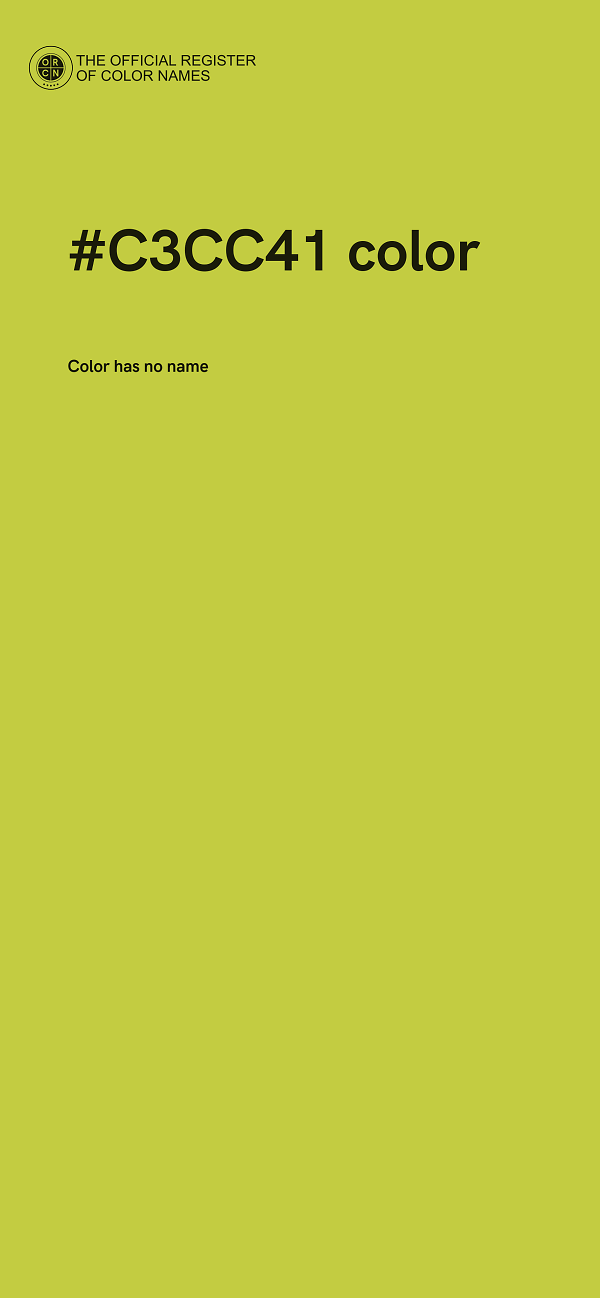 #C3CC41 color image