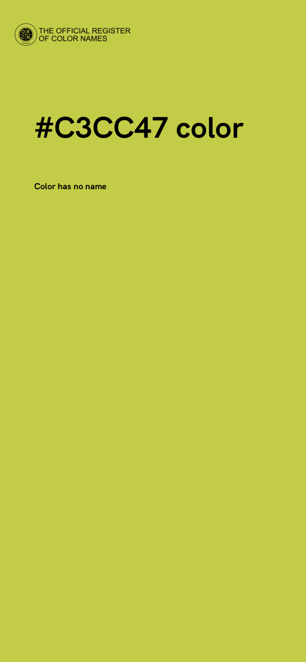 #C3CC47 color image