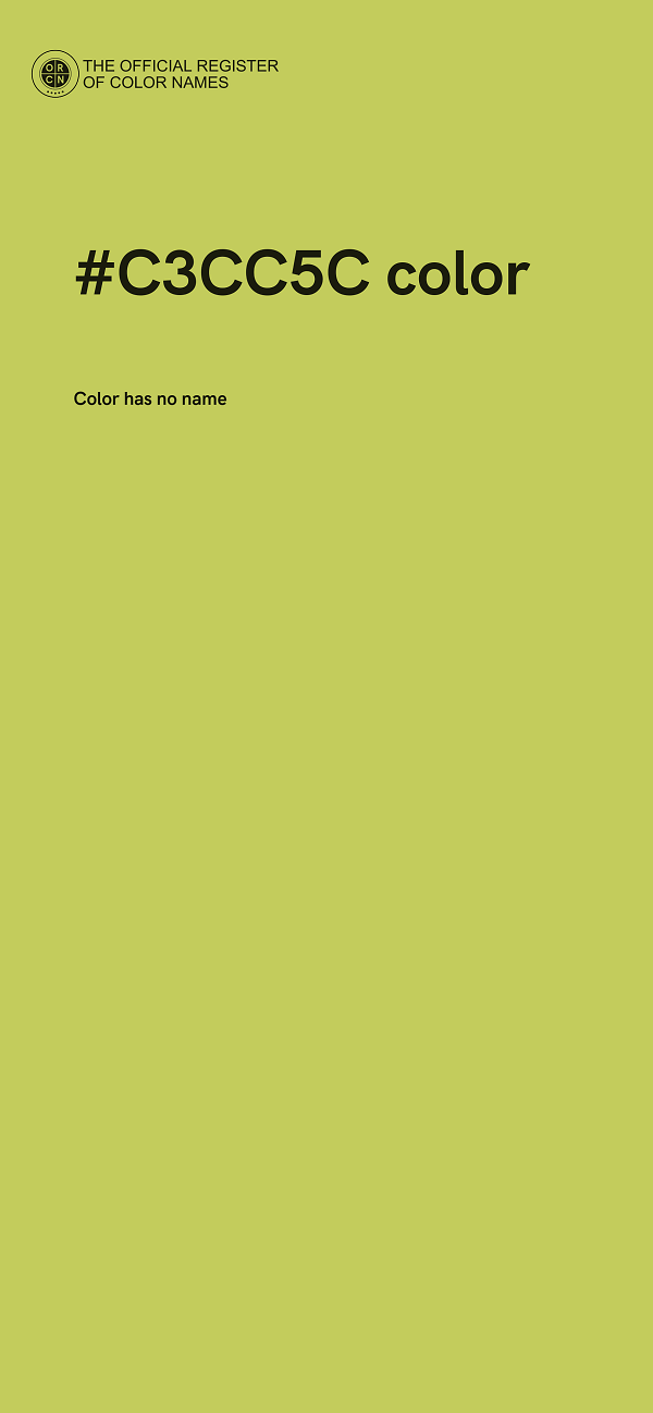 #C3CC5C color image