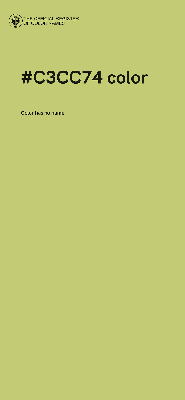 #C3CC74 color image