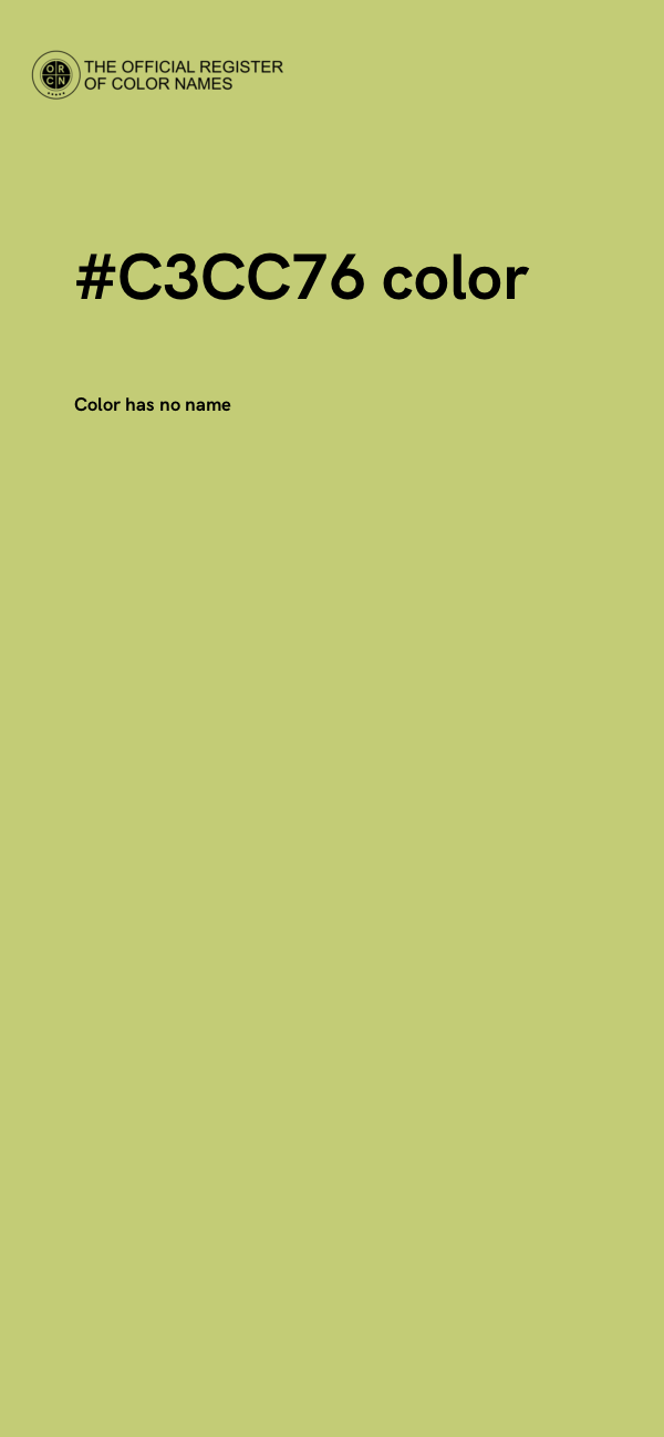 #C3CC76 color image