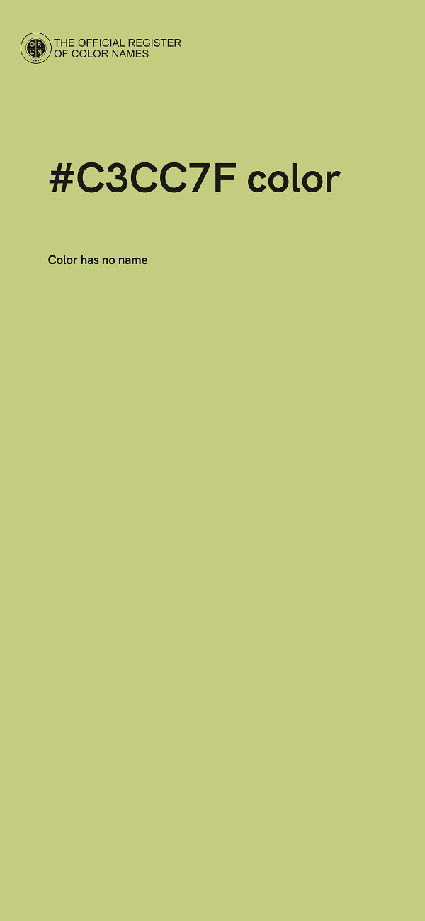#C3CC7F color image