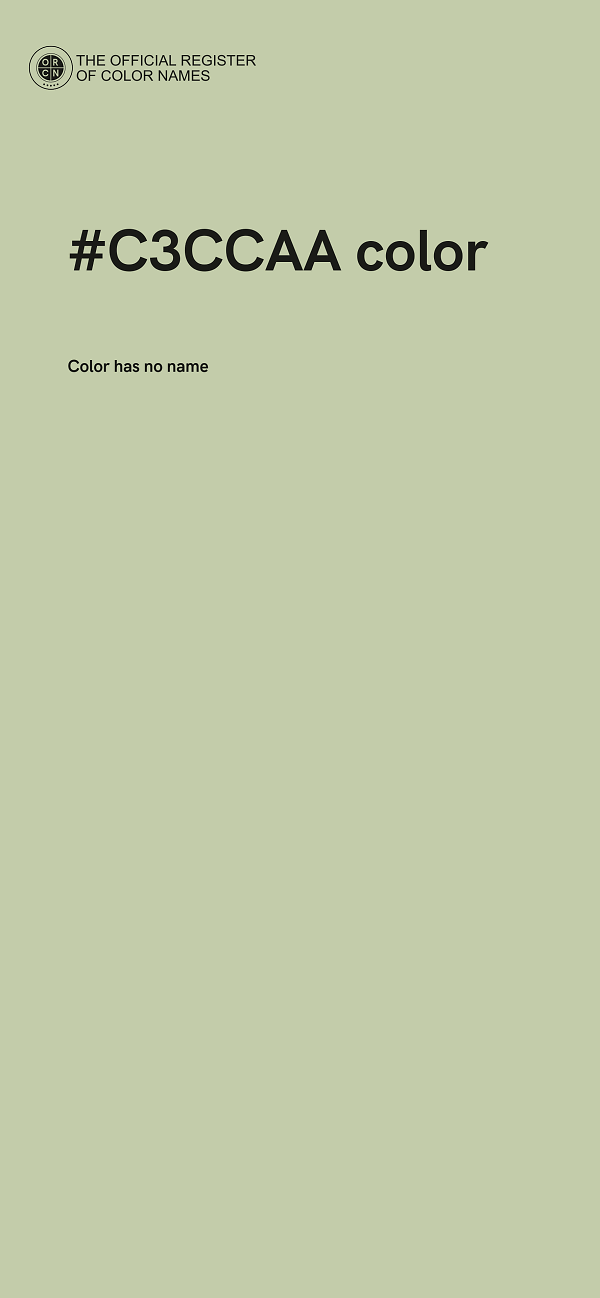 #C3CCAA color image
