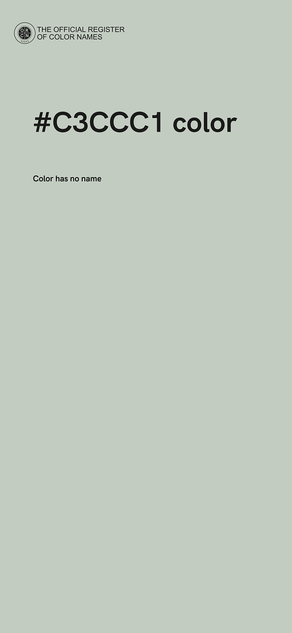 #C3CCC1 color image