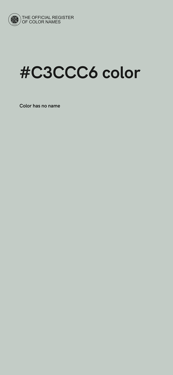 #C3CCC6 color image