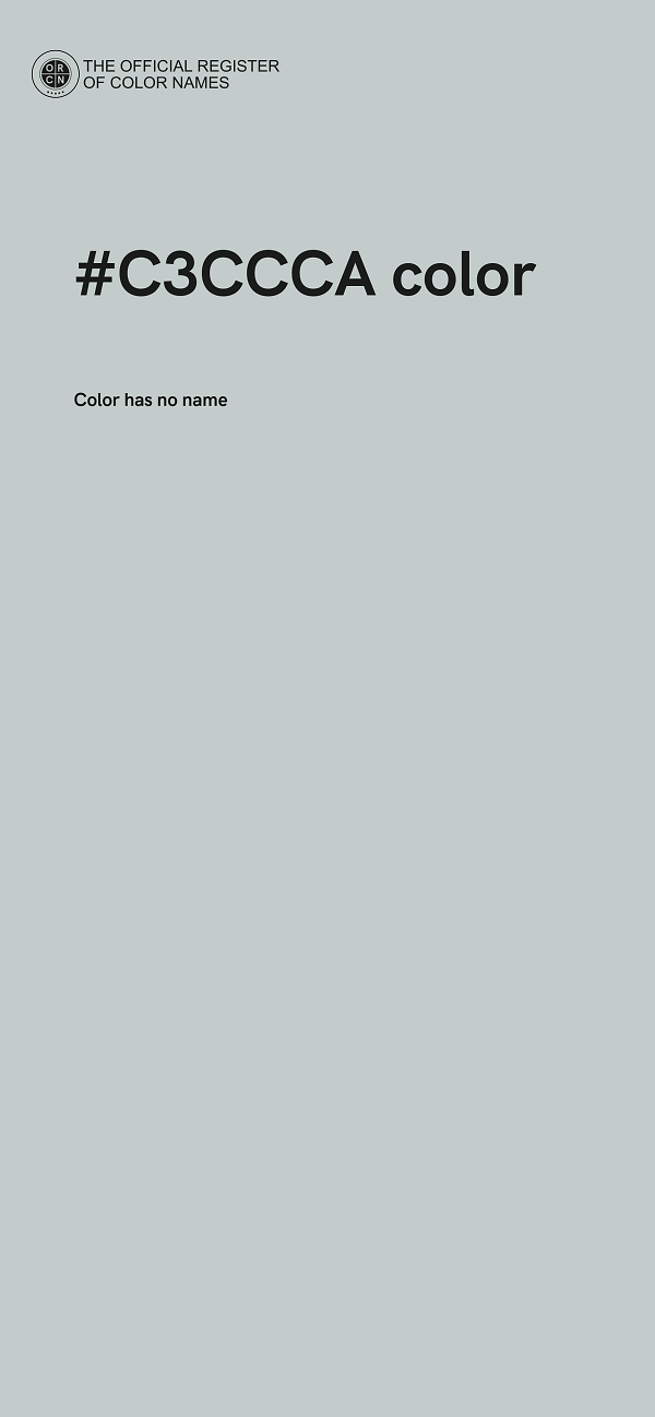 #C3CCCA color image