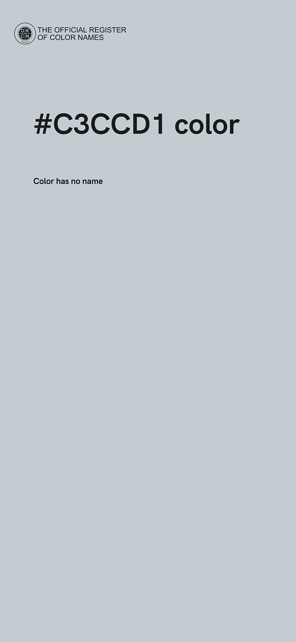 #C3CCD1 color image