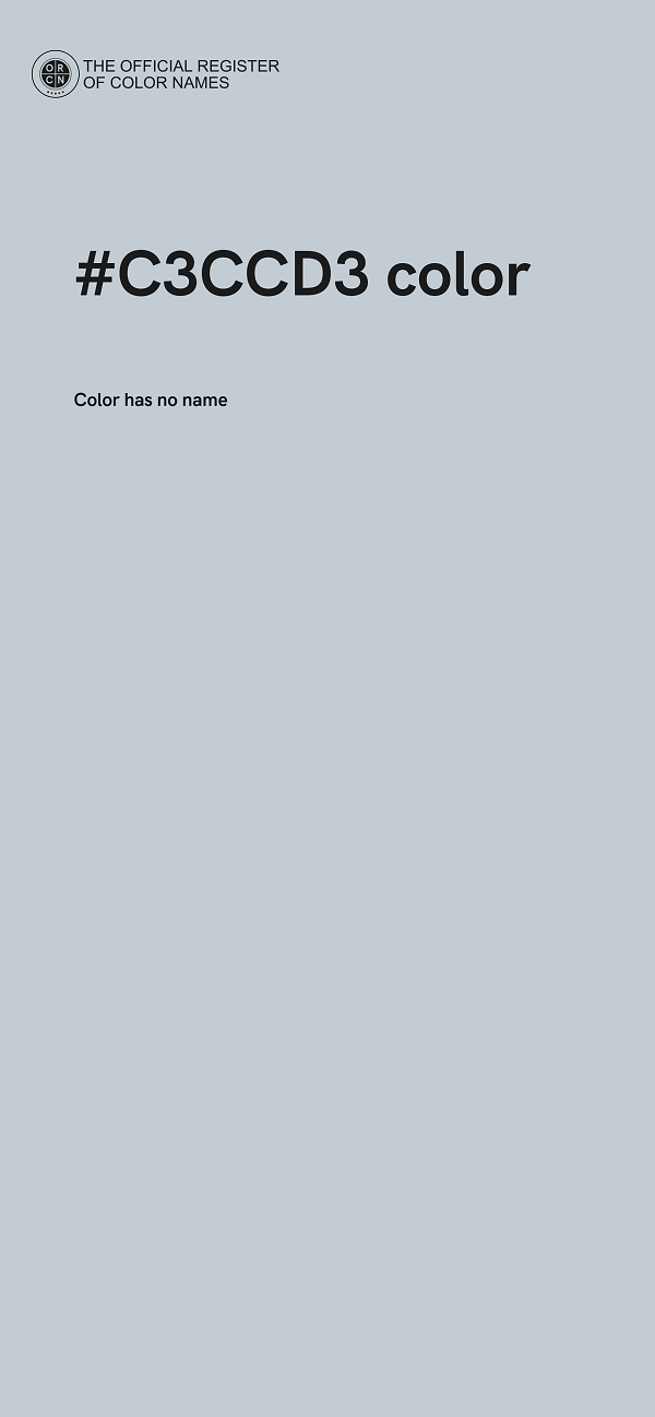 #C3CCD3 color image