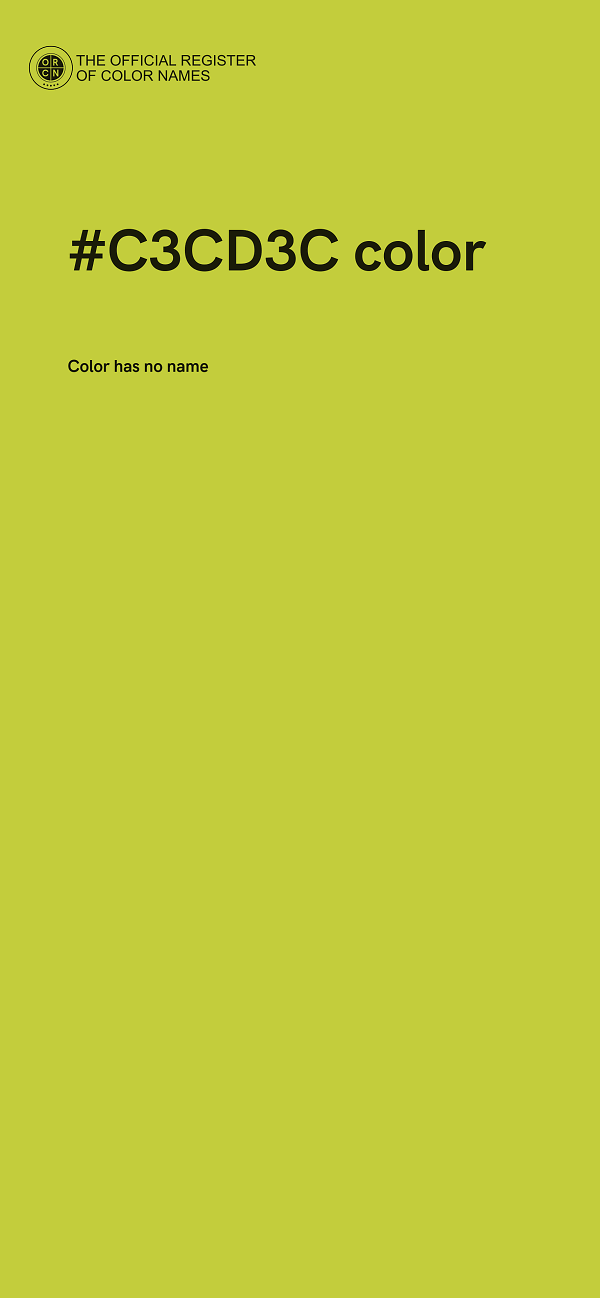 #C3CD3C color image