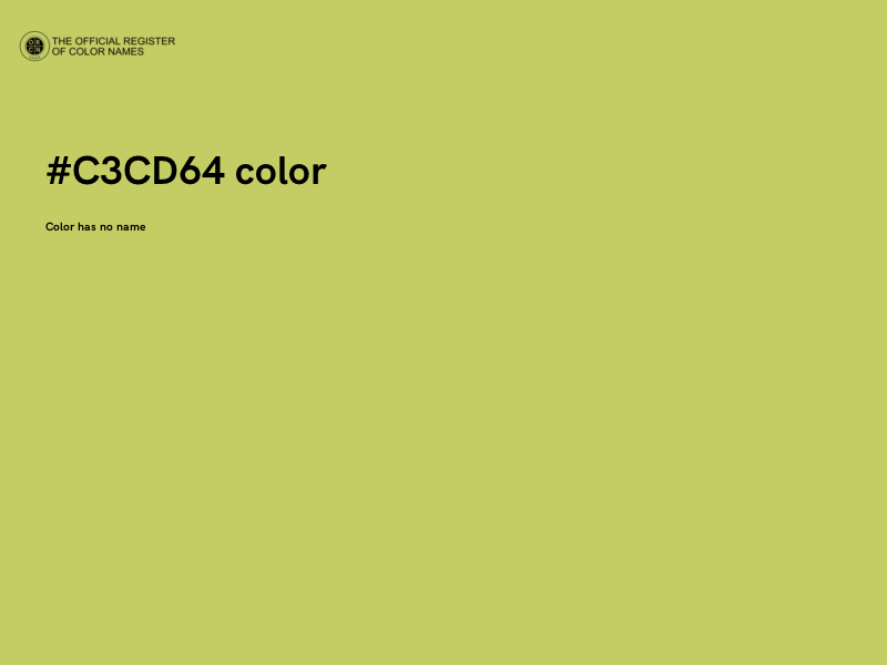 #C3CD64 color image