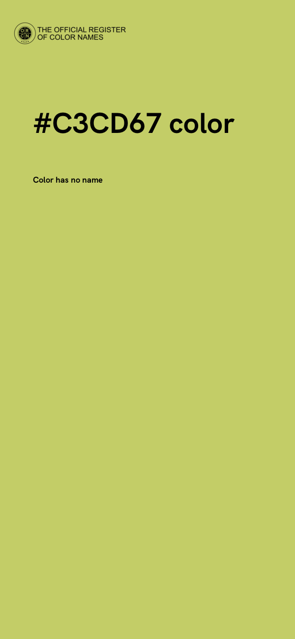 #C3CD67 color image