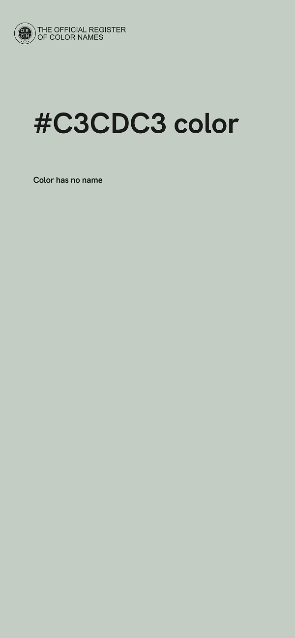 #C3CDC3 color image