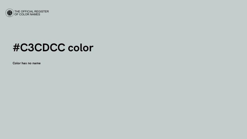 #C3CDCC color image