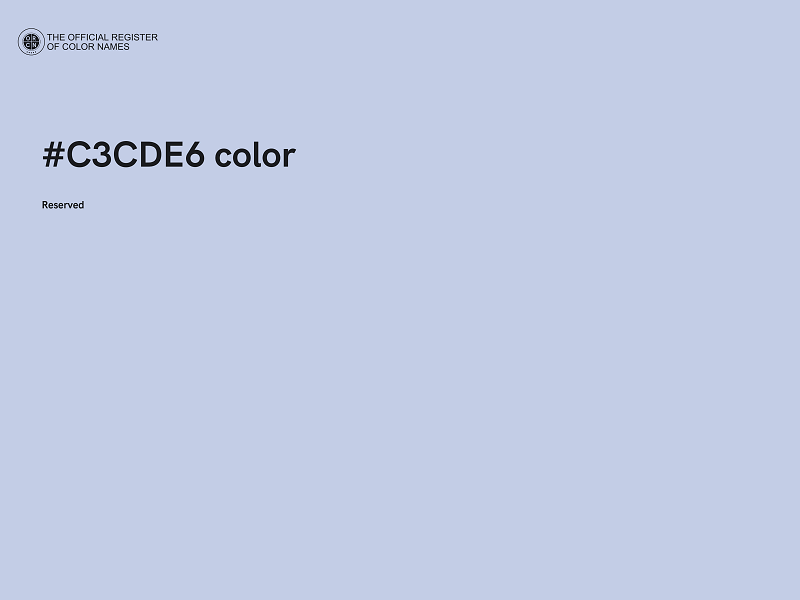 #C3CDE6 color image