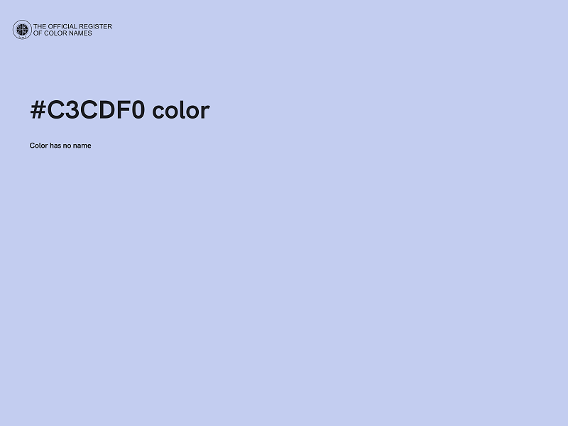 #C3CDF0 color image