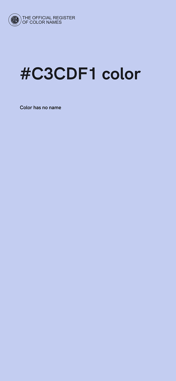 #C3CDF1 color image