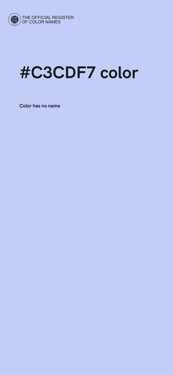 #C3CDF7 color image