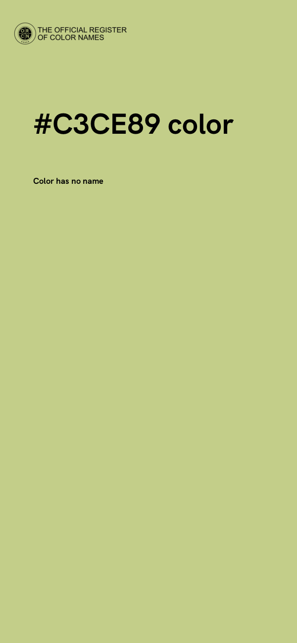 #C3CE89 color image
