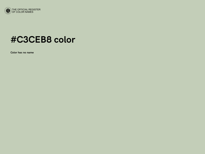 #C3CEB8 color image