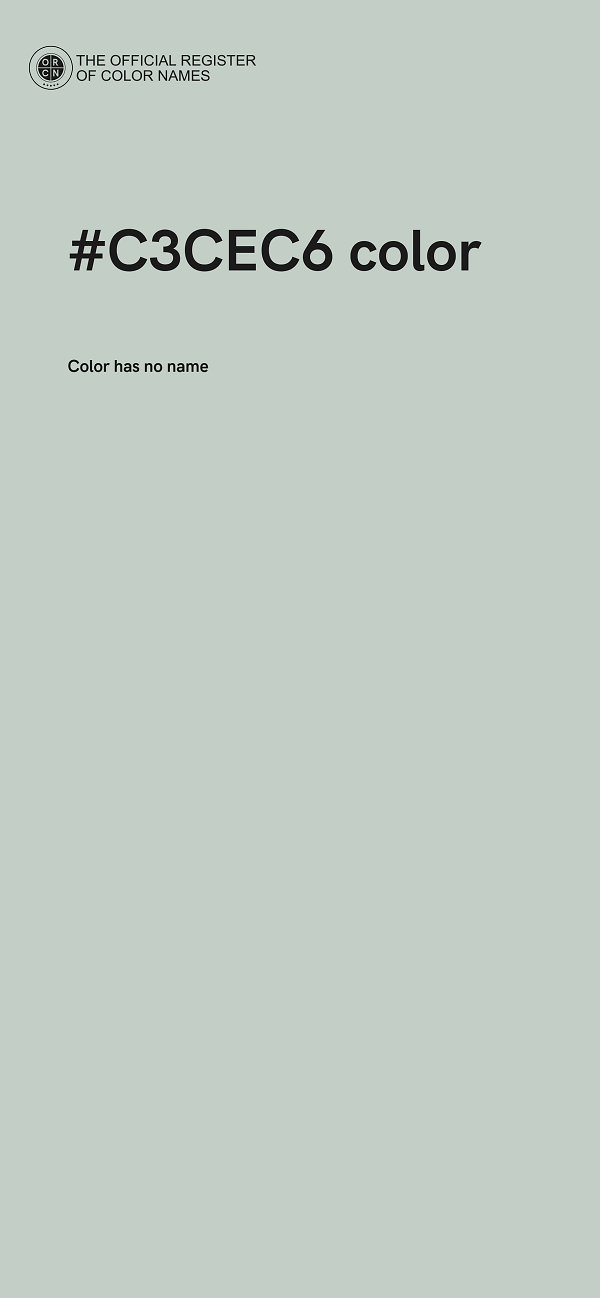 #C3CEC6 color image
