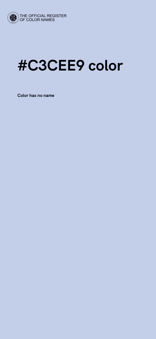 #C3CEE9 color image
