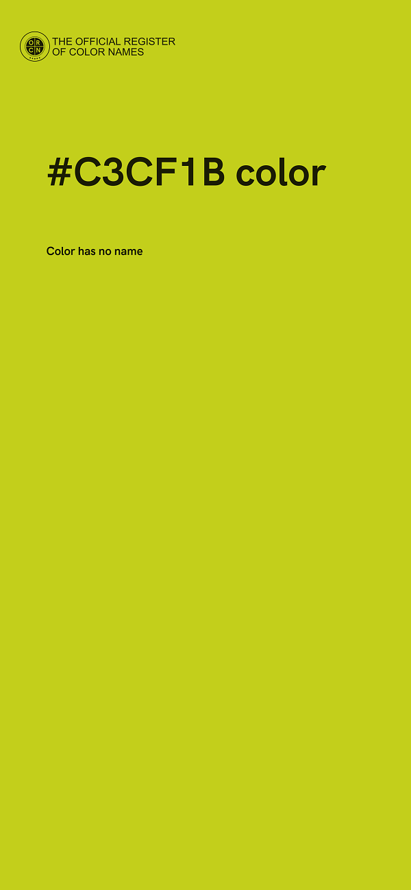 #C3CF1B color image
