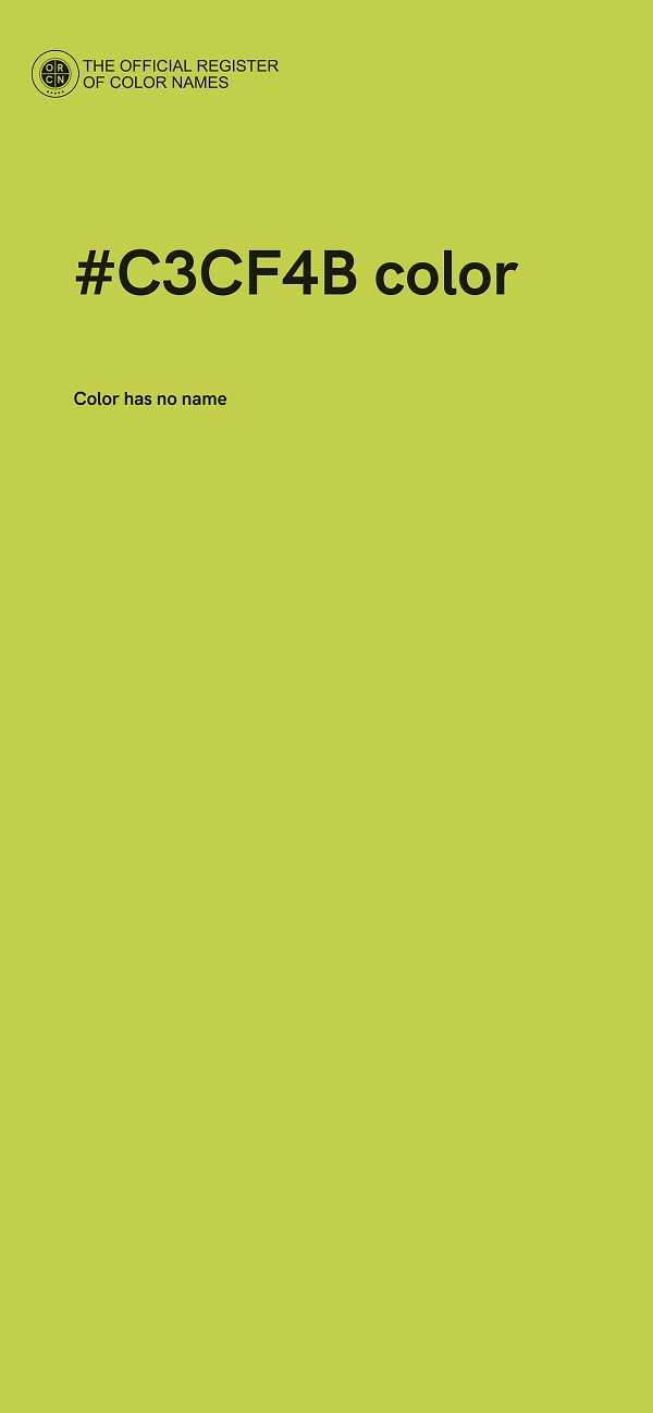 #C3CF4B color image