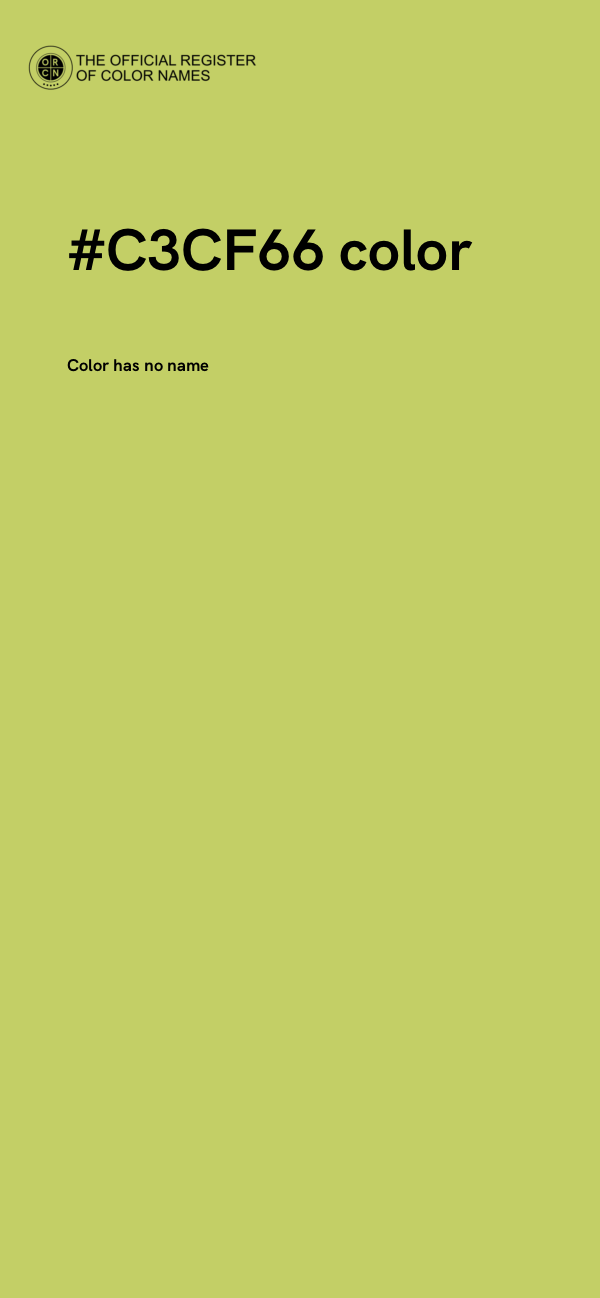 #C3CF66 color image