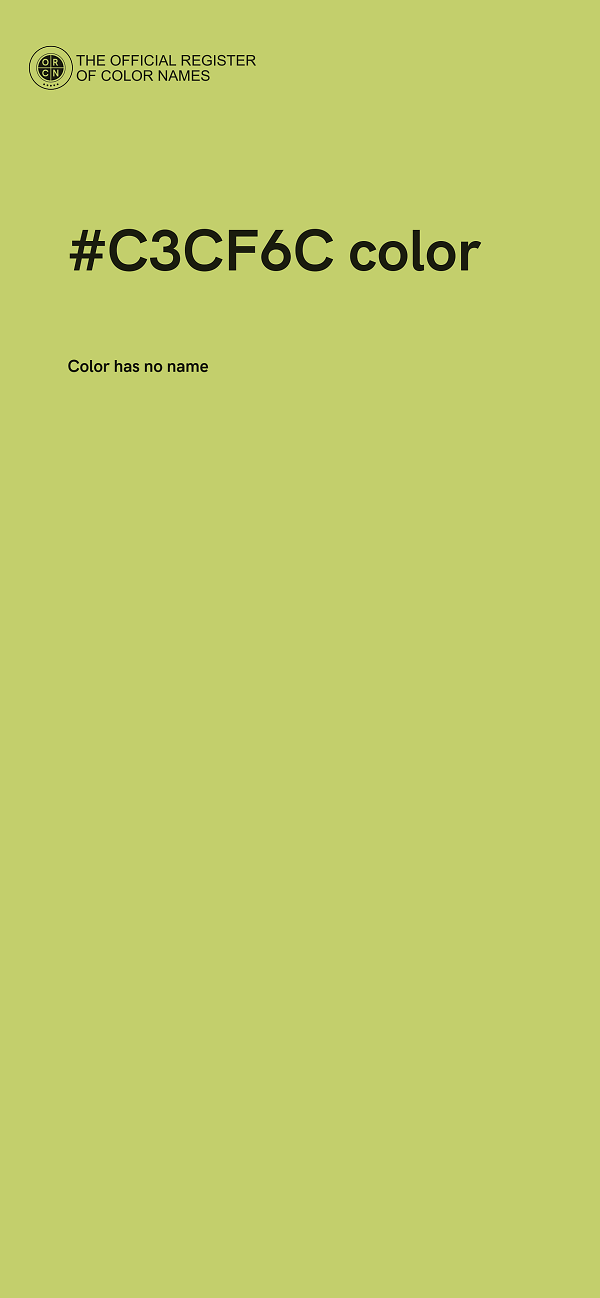 #C3CF6C color image