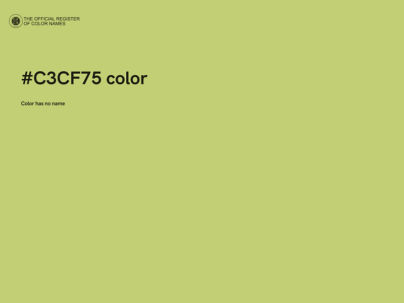 #C3CF75 color image