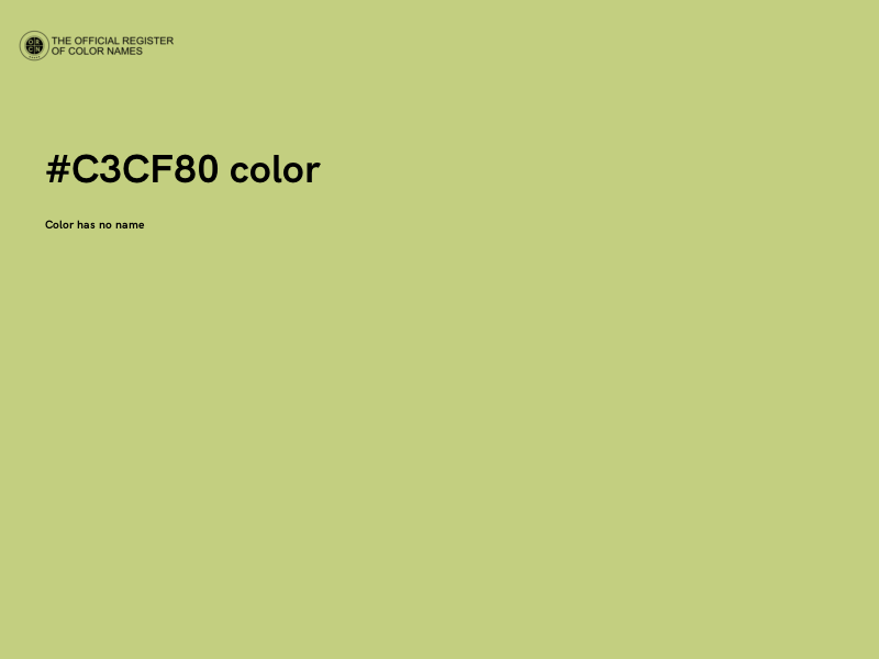 #C3CF80 color image