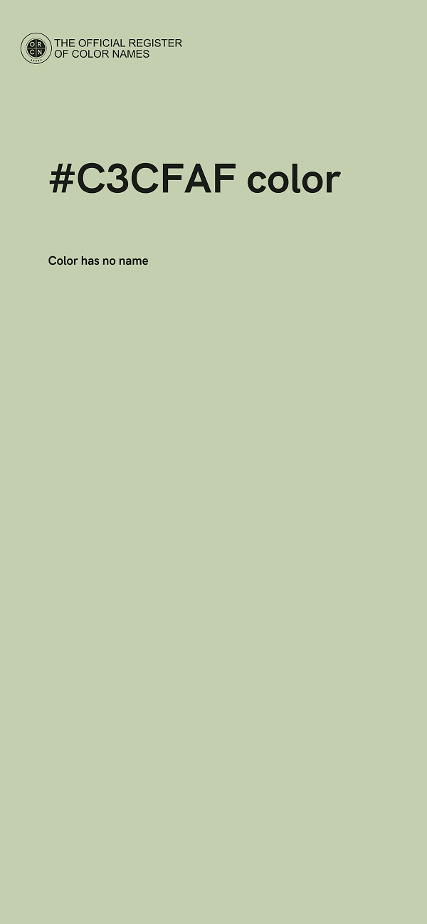 #C3CFAF color image