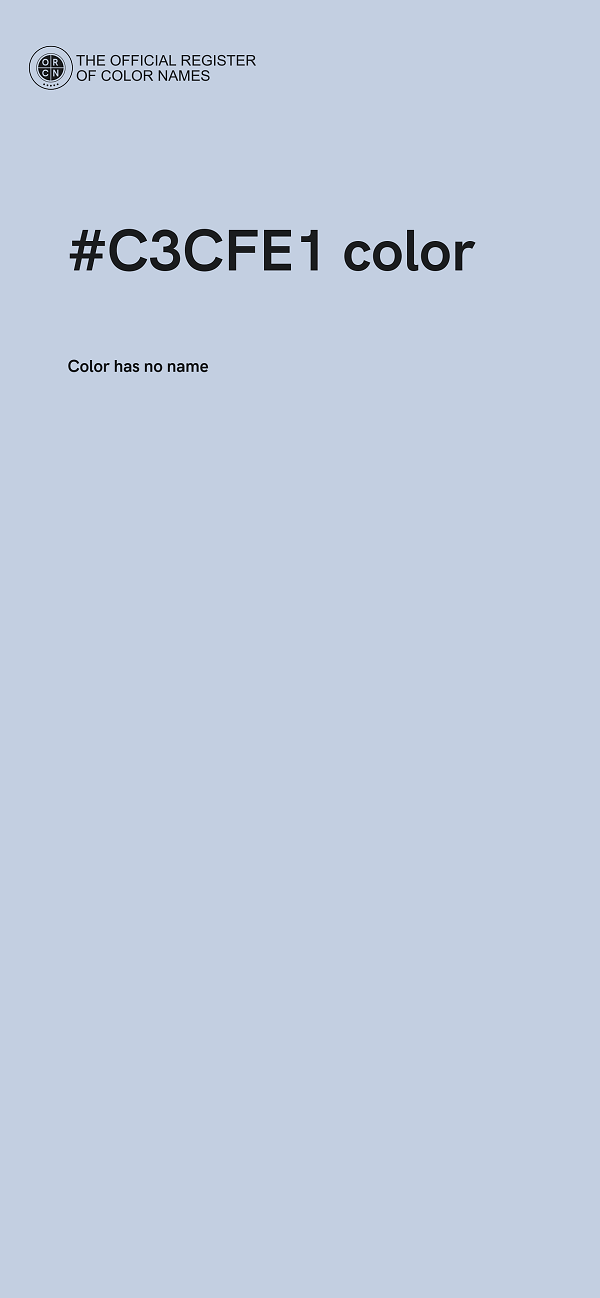 #C3CFE1 color image