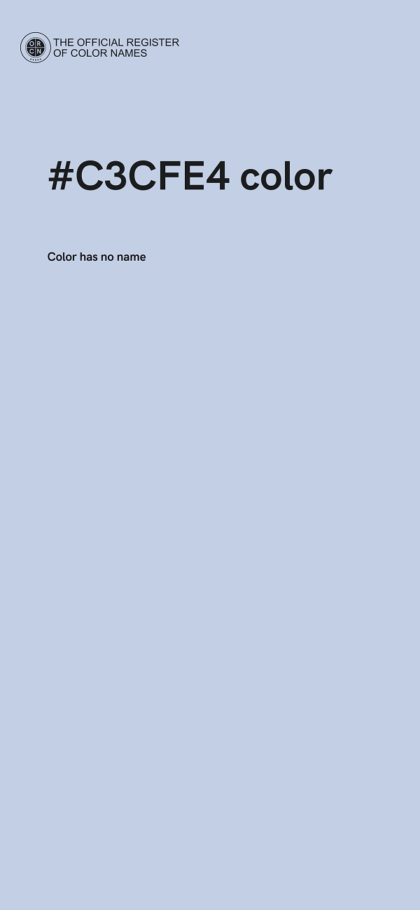 #C3CFE4 color image