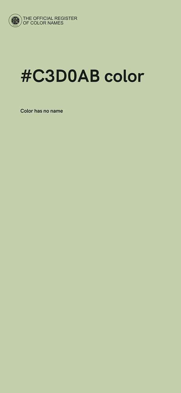 #C3D0AB color image