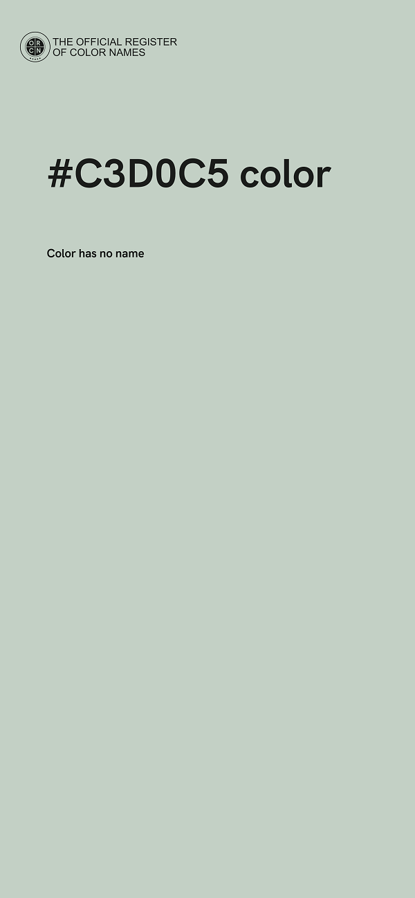 #C3D0C5 color image