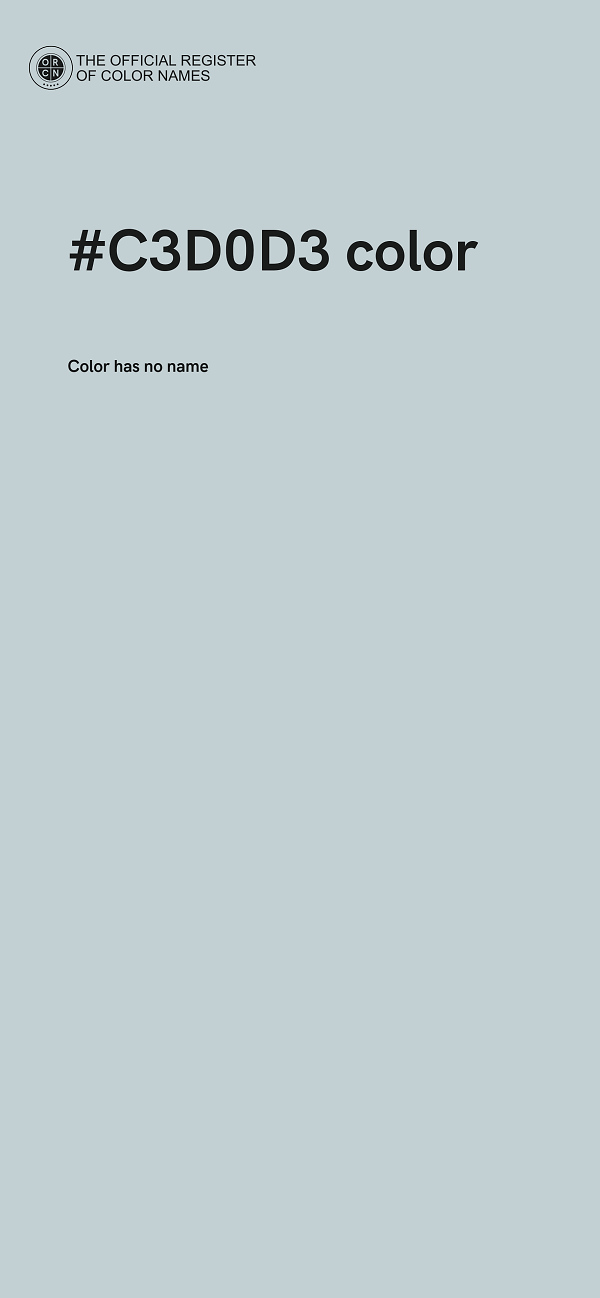 #C3D0D3 color image