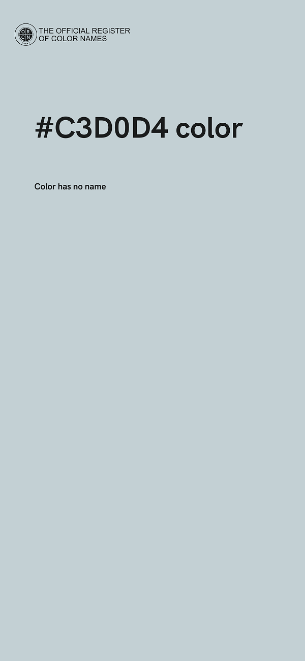 #C3D0D4 color image