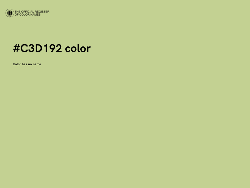 #C3D192 color image