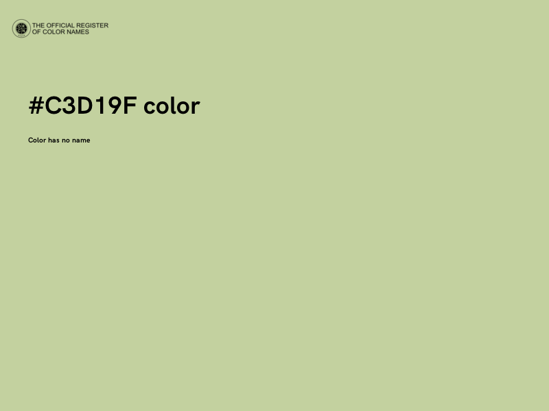 #C3D19F color image