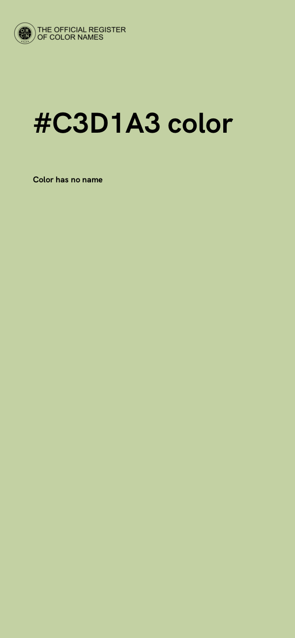 #C3D1A3 color image