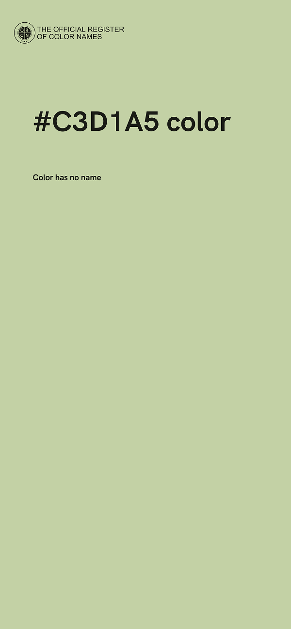 #C3D1A5 color image