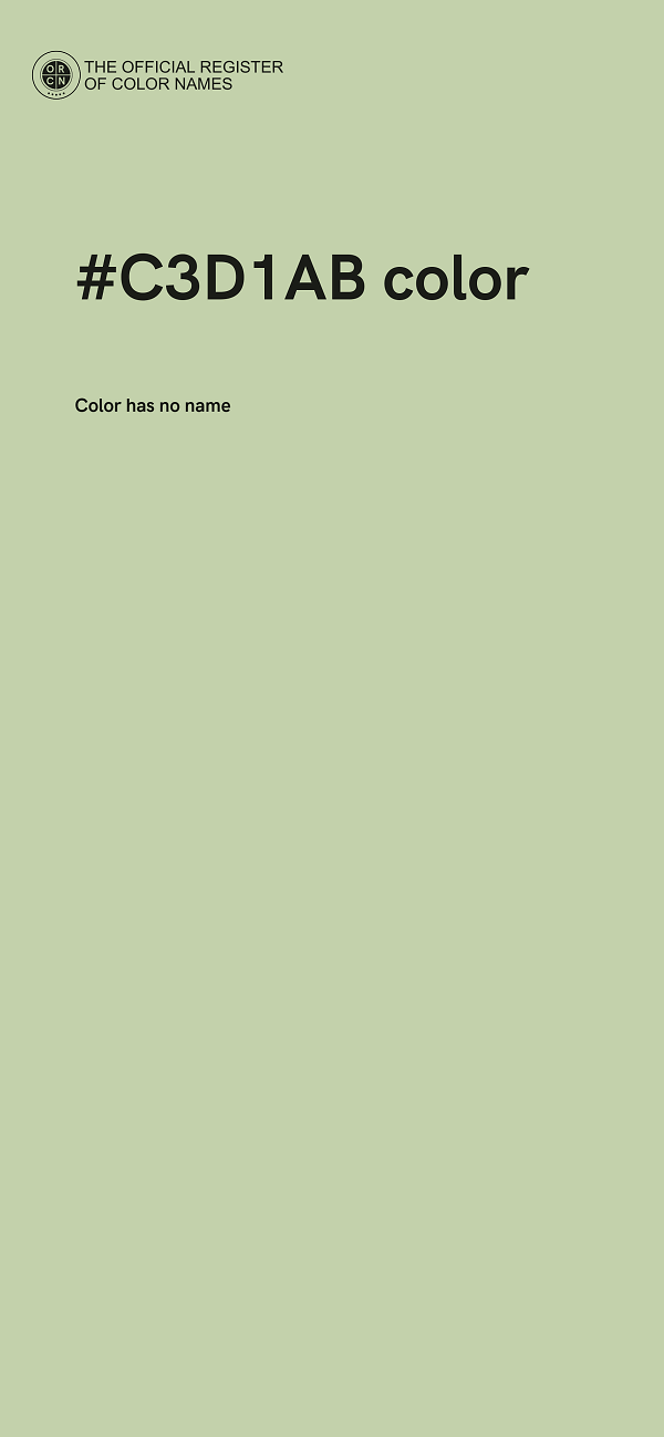 #C3D1AB color image