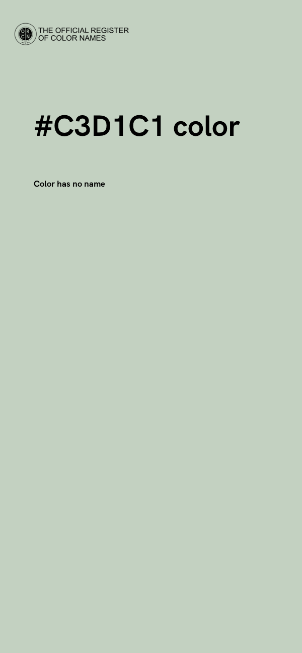 #C3D1C1 color image