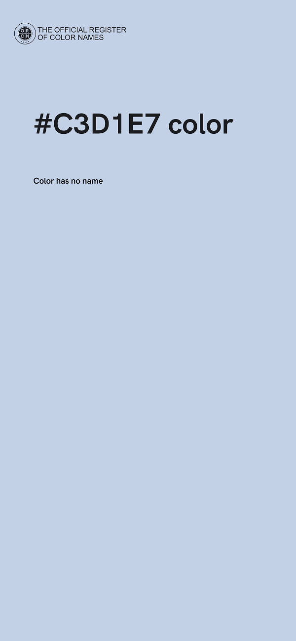 #C3D1E7 color image