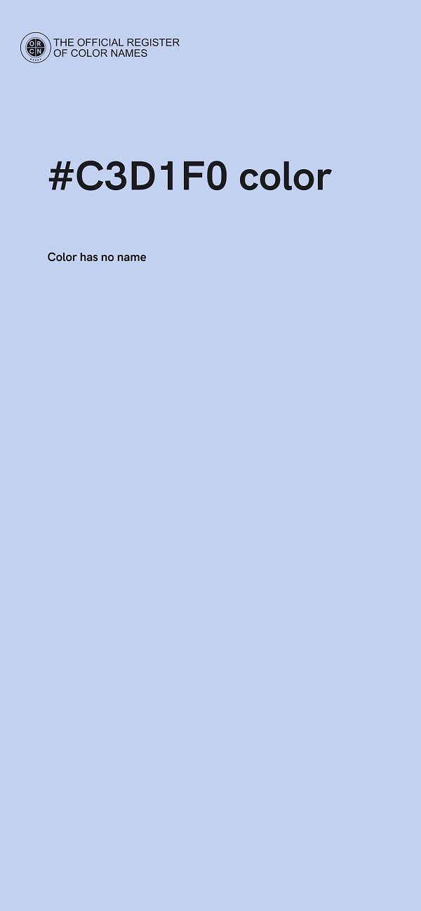 #C3D1F0 color image
