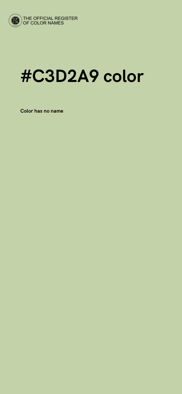 #C3D2A9 color image