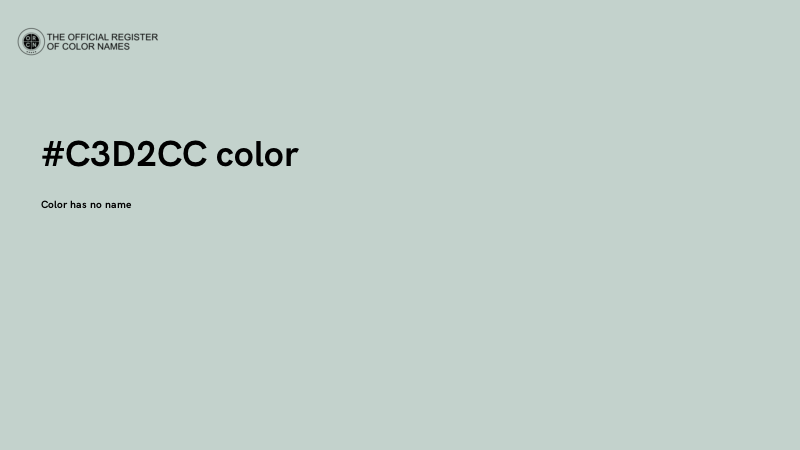 #C3D2CC color image